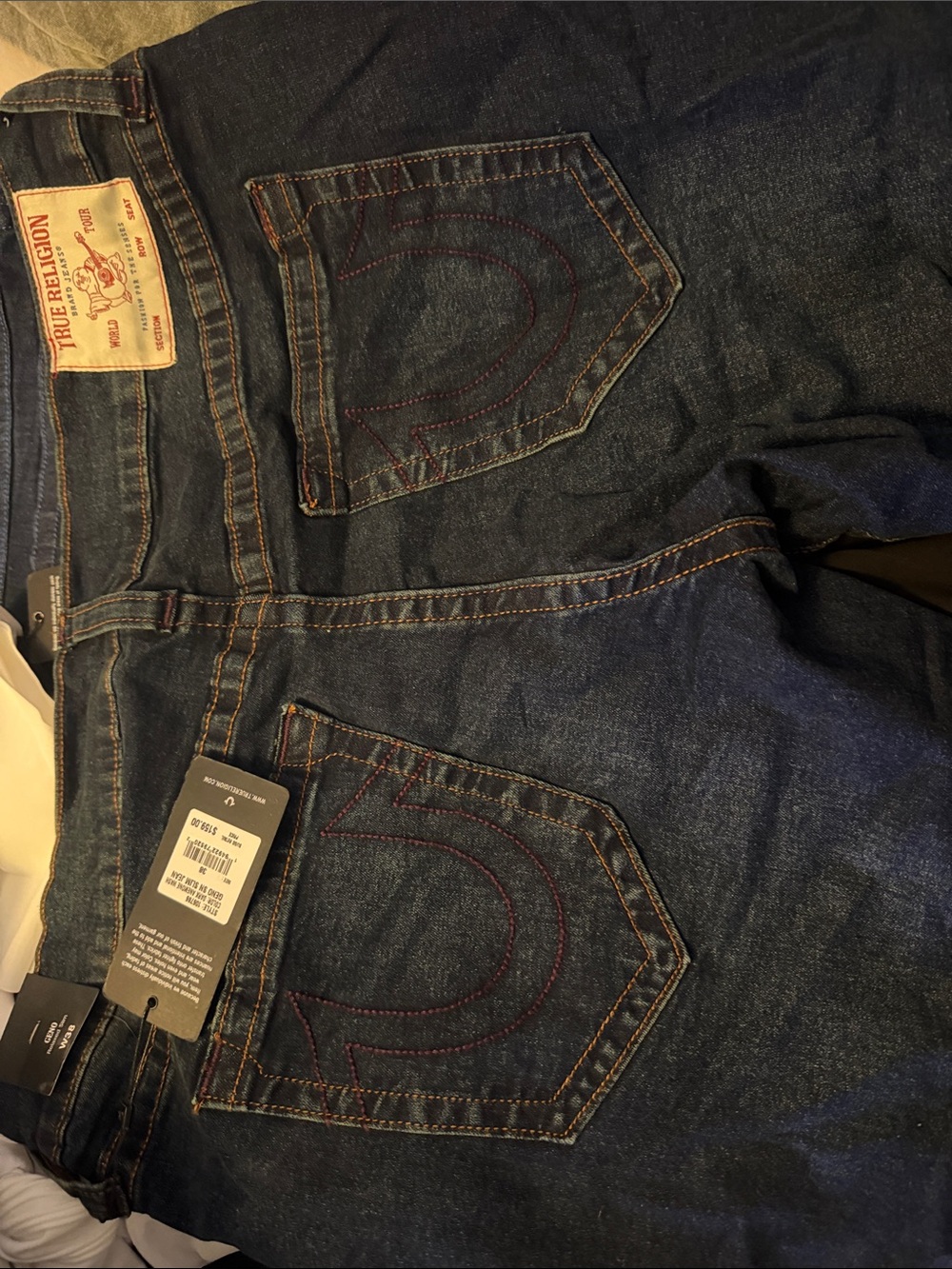 True Religion Men's Indigo Slim Straight Jeans